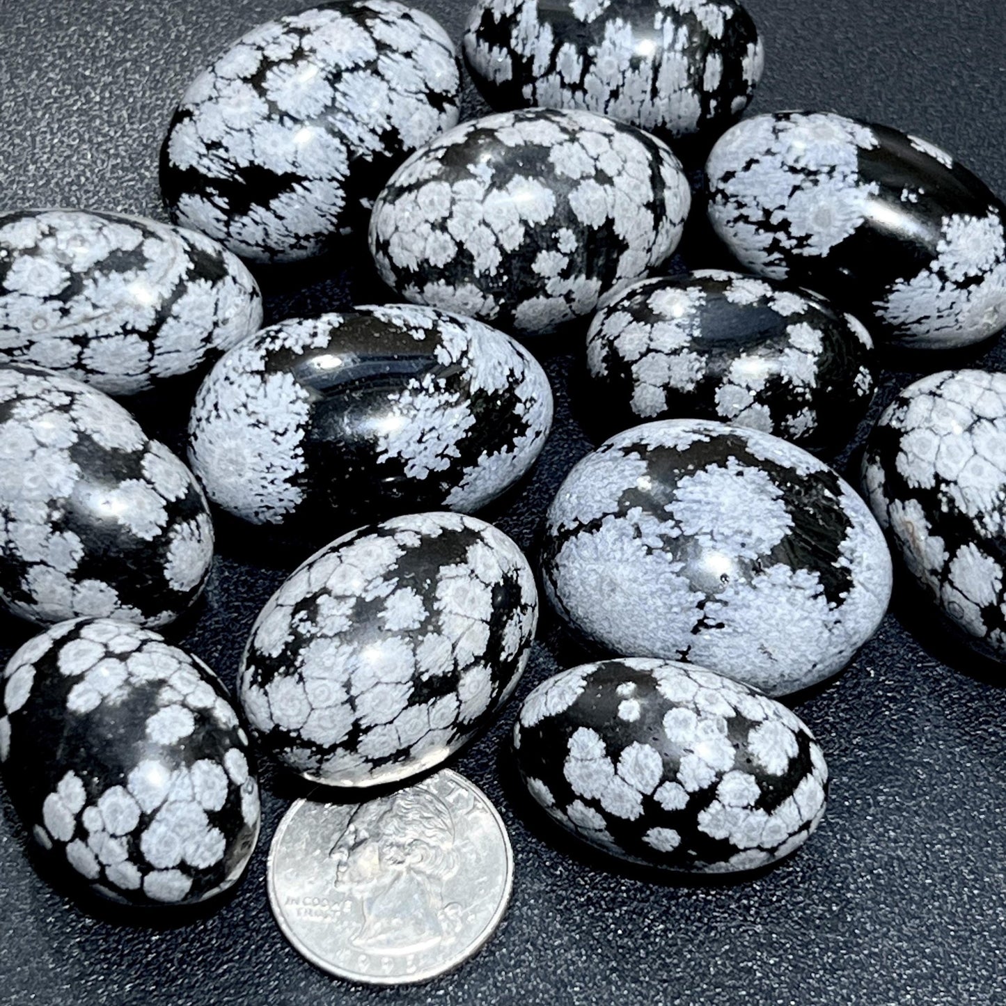 Snowflake Obsidian Tumbled (By The Piece Or Pound) Bulk Wholesale Supply - Solar Luxe Metaphysical Store
