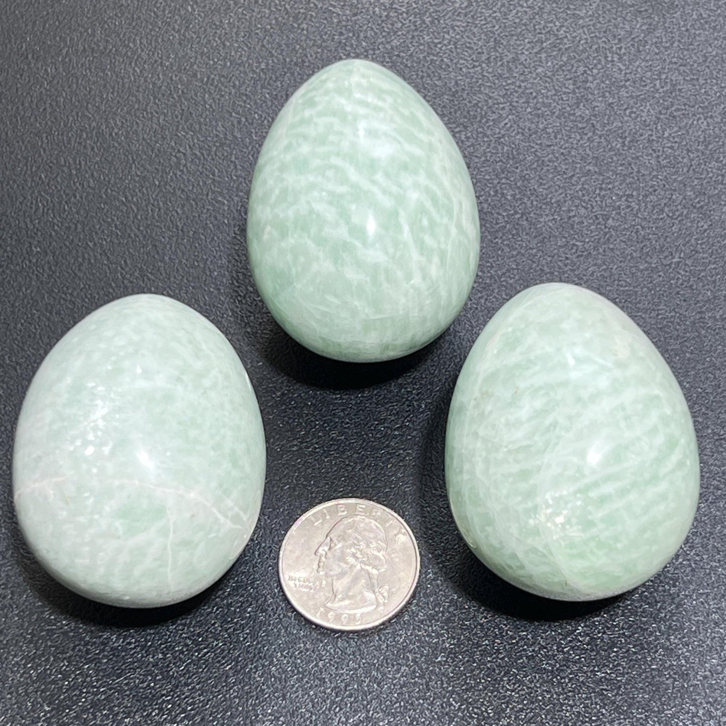 Amazonite Crystal Egg Polished Carving Wholesale Gemstone Decor - Solar Luxe Metaphysical Store