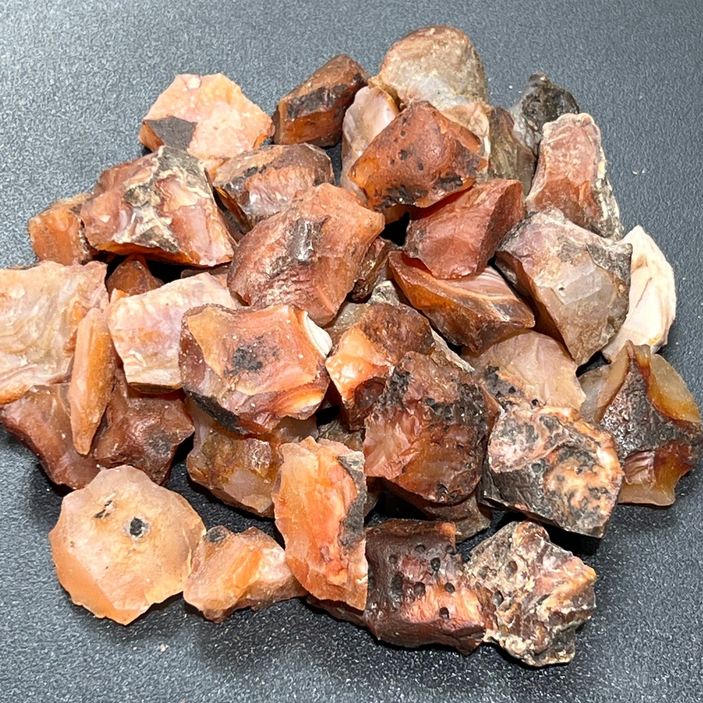 Red Carnelian Agate Crystal Rough Raw Stones (By The Piece Or Pound) Wholesale - Solar Luxe Metaphysical Store
