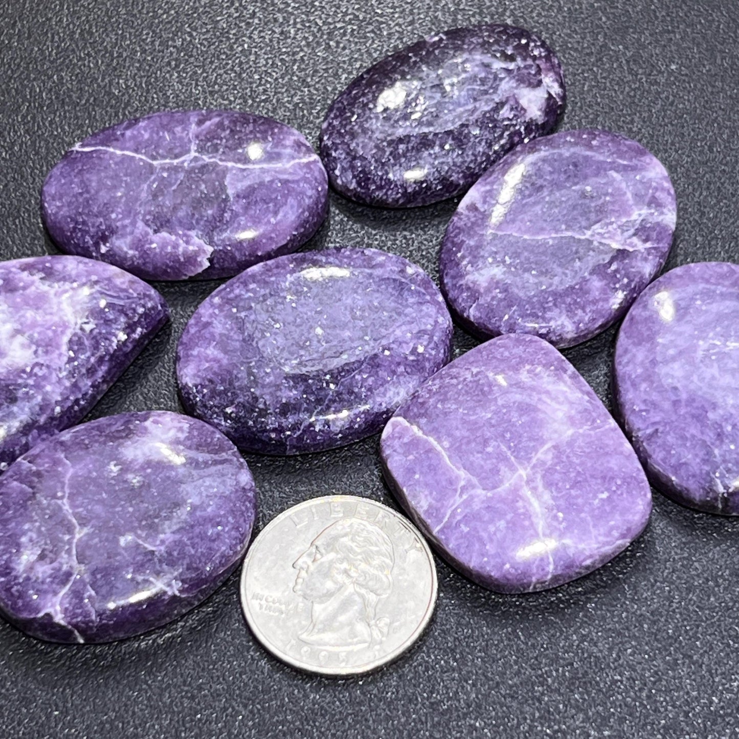 Lilac Lepidolite Cabochons Mixed Shapes And Sizes Bulk Wholesale Jewelry Supply - Solar Luxe Metaphysical Store