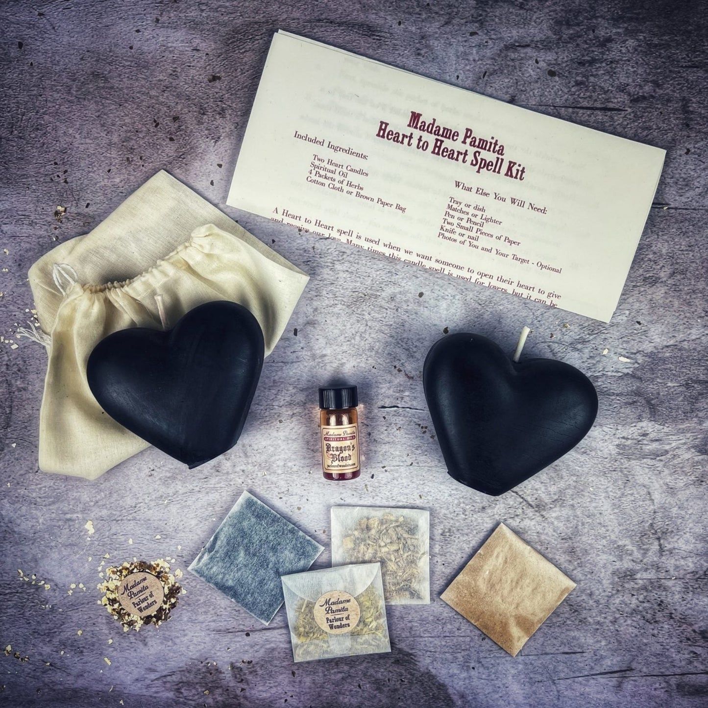 Heart to Heart Candle Spell Kit Parlour of Wonders