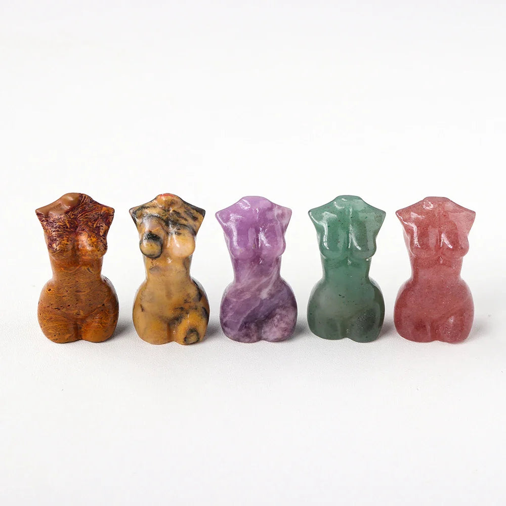 Crystal Female Figurines Green Witch Creations