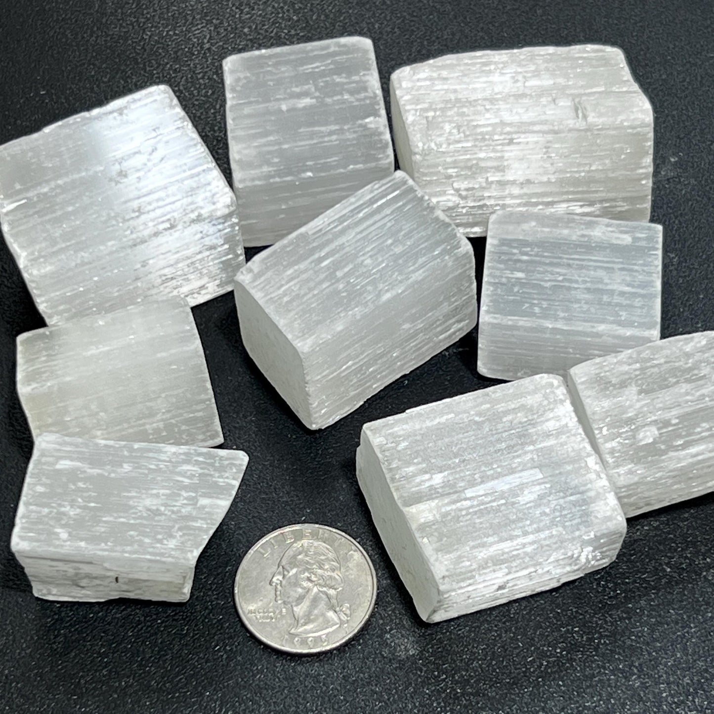 Selenite Stain Spar Crystal Rough Raw Stones (By The Piece or Pound) - Solar Luxe Metaphysical Store
