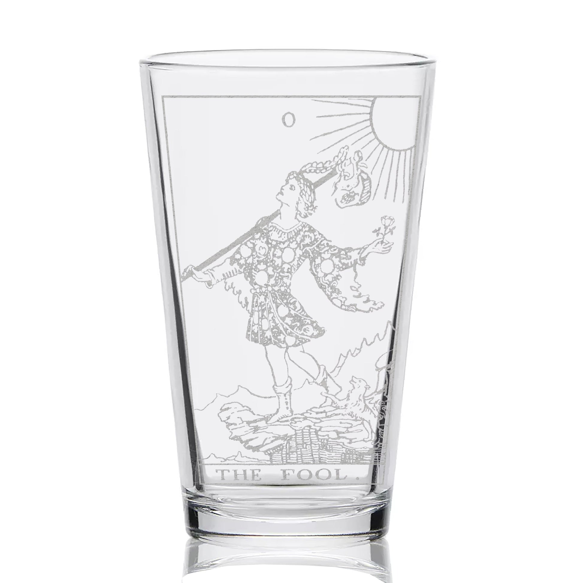 RIDER-WAITE TAROT CARD Pint Glasses by LumEngrave VYSN