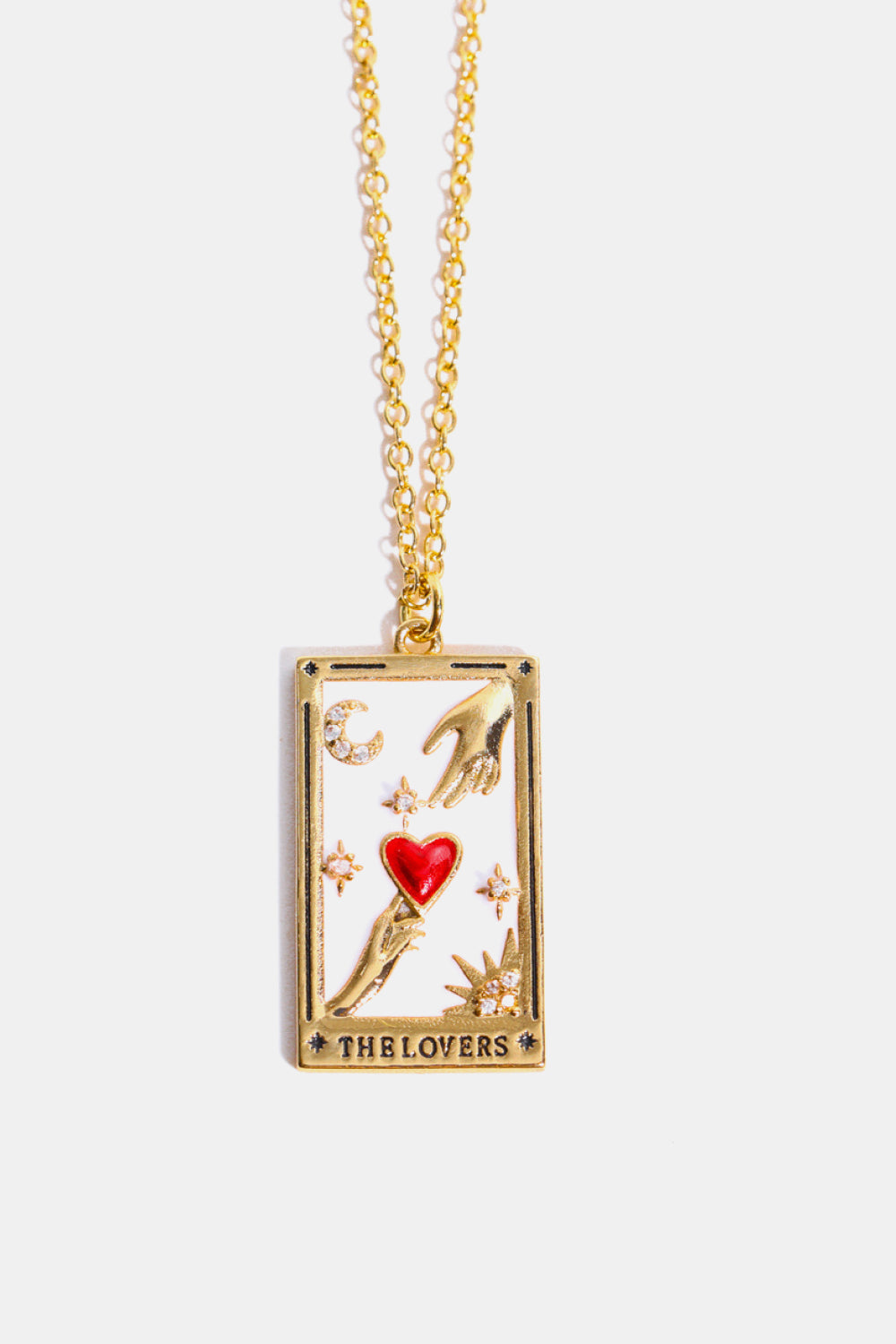 Tarot Card Pendant Stainless Steel Necklace Shopiebay