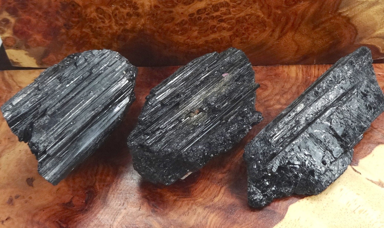 Large Black Tourmaline Crystals (1 - 3 Inches)(By The Piece Or Pound) Rough Raw Gemstone Home Decor - Solar Luxe Metaphysical Store