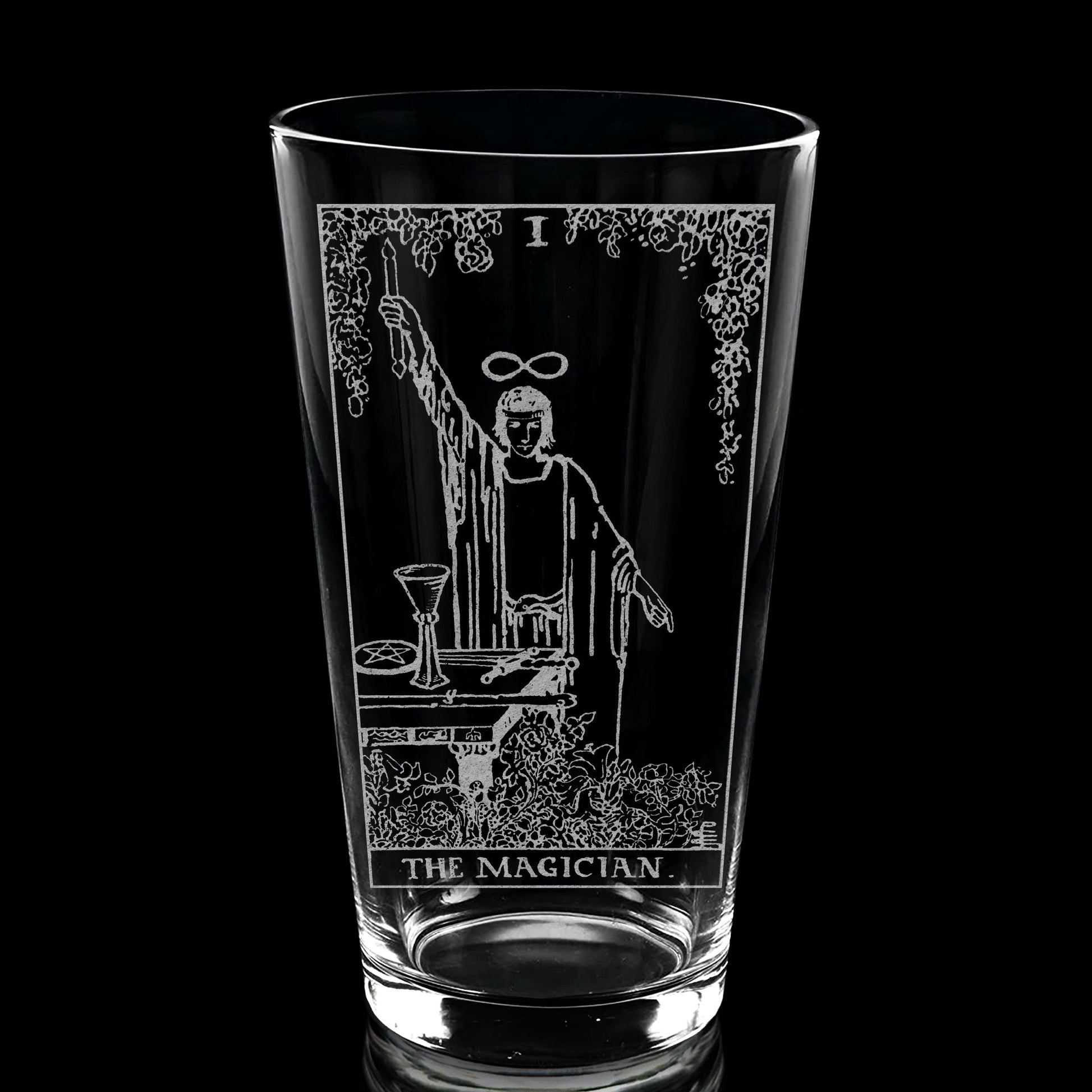 RIDER-WAITE TAROT CARD Pint Glasses by LumEngrave VYSN