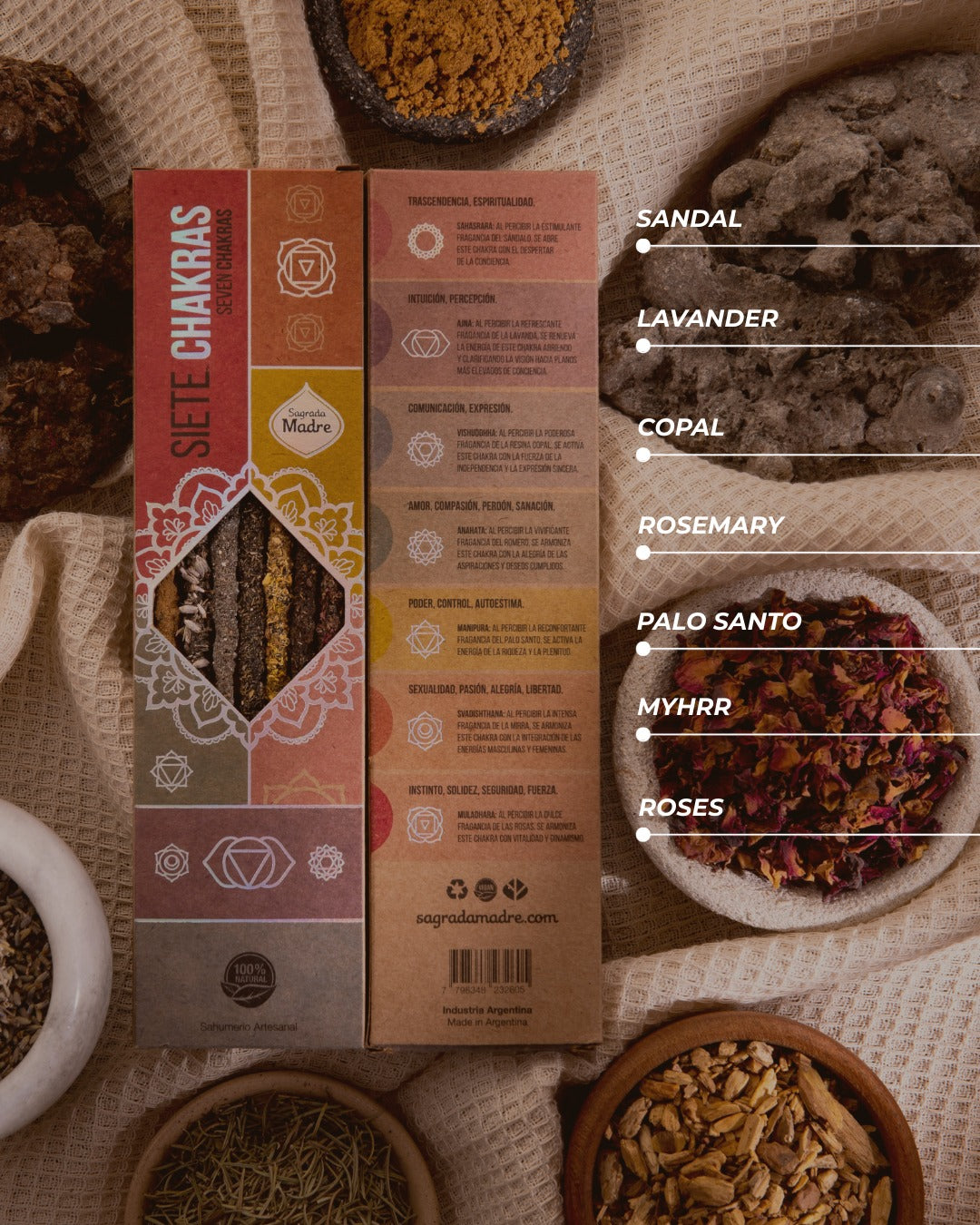 7 Chakra Incense Collection | Variety Sacred Scents Sanctuary