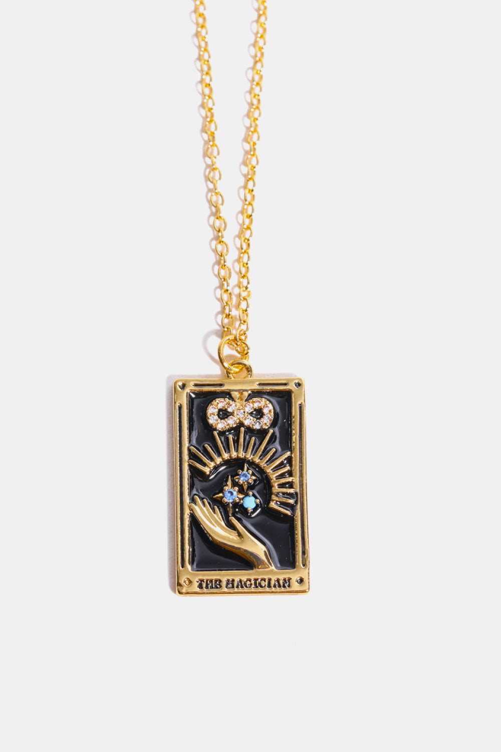 Tarot Card Pendant Stainless Steel Necklace Shopiebay