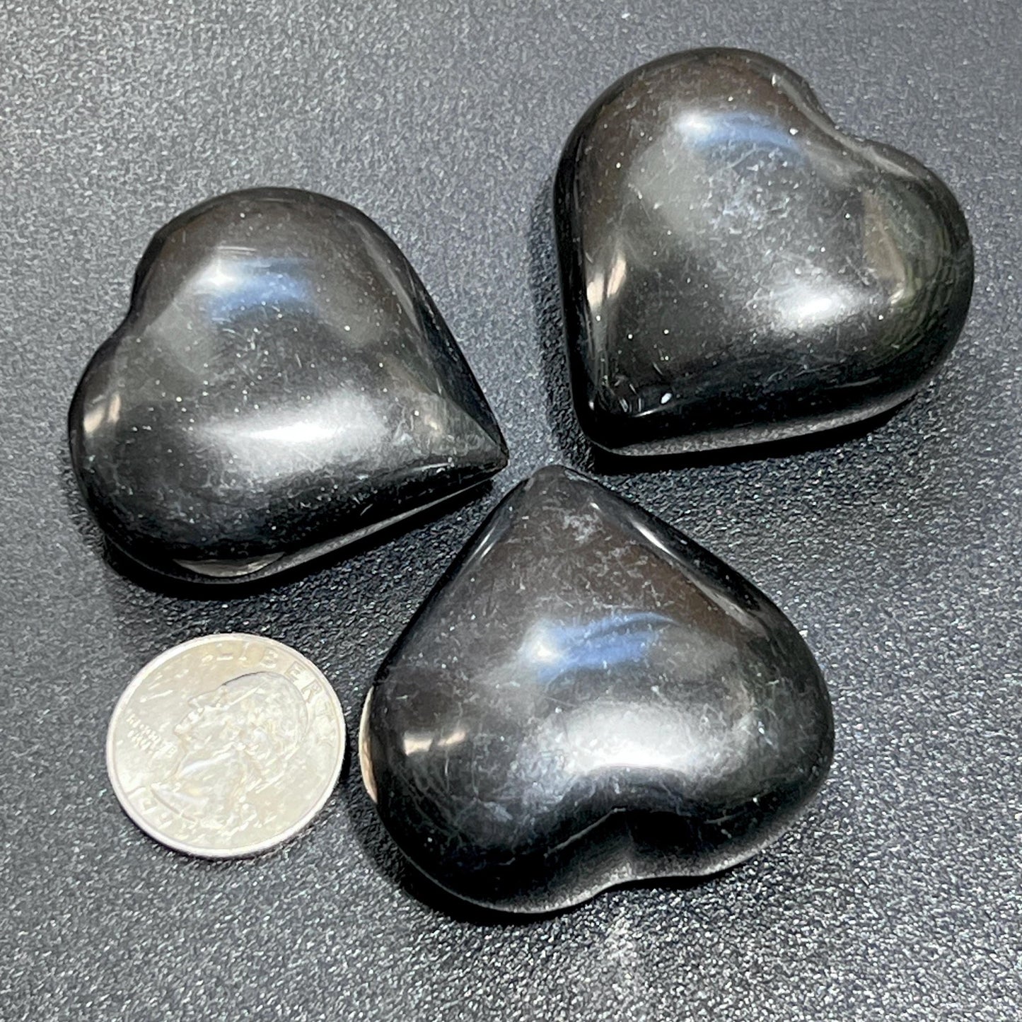 Black Onyx Puffy Heart Crystal Carving Wholesale - Solar Luxe Metaphysical Store