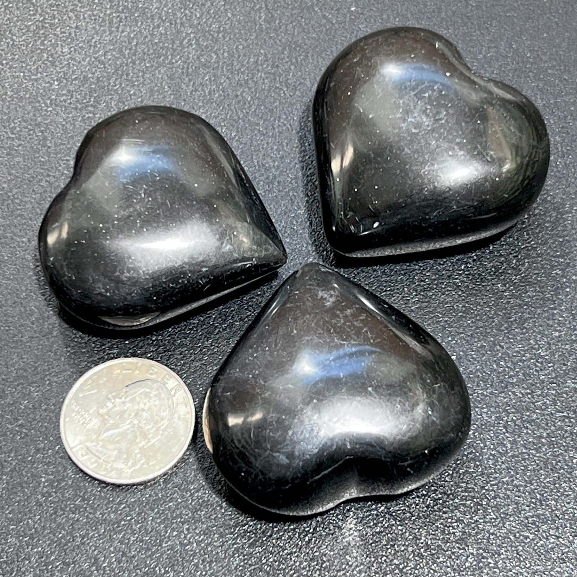 Black Onyx Puffy Heart Crystal Carving Wholesale - Solar Luxe Metaphysical Store