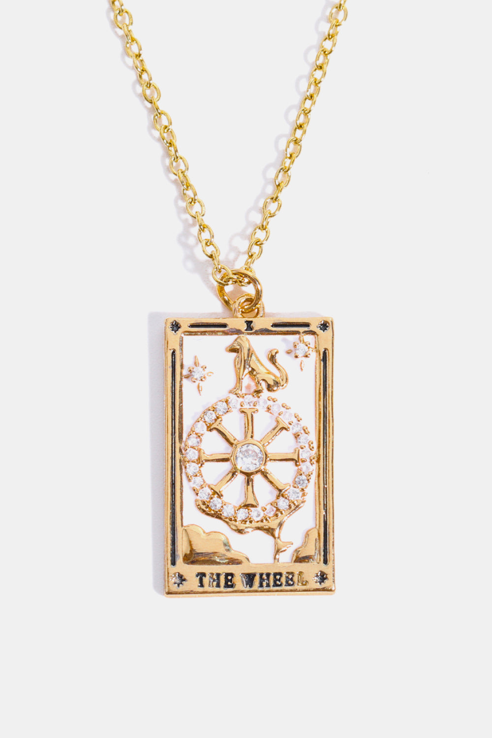 Tarot Card Pendant Stainless Steel Necklace Shopiebay