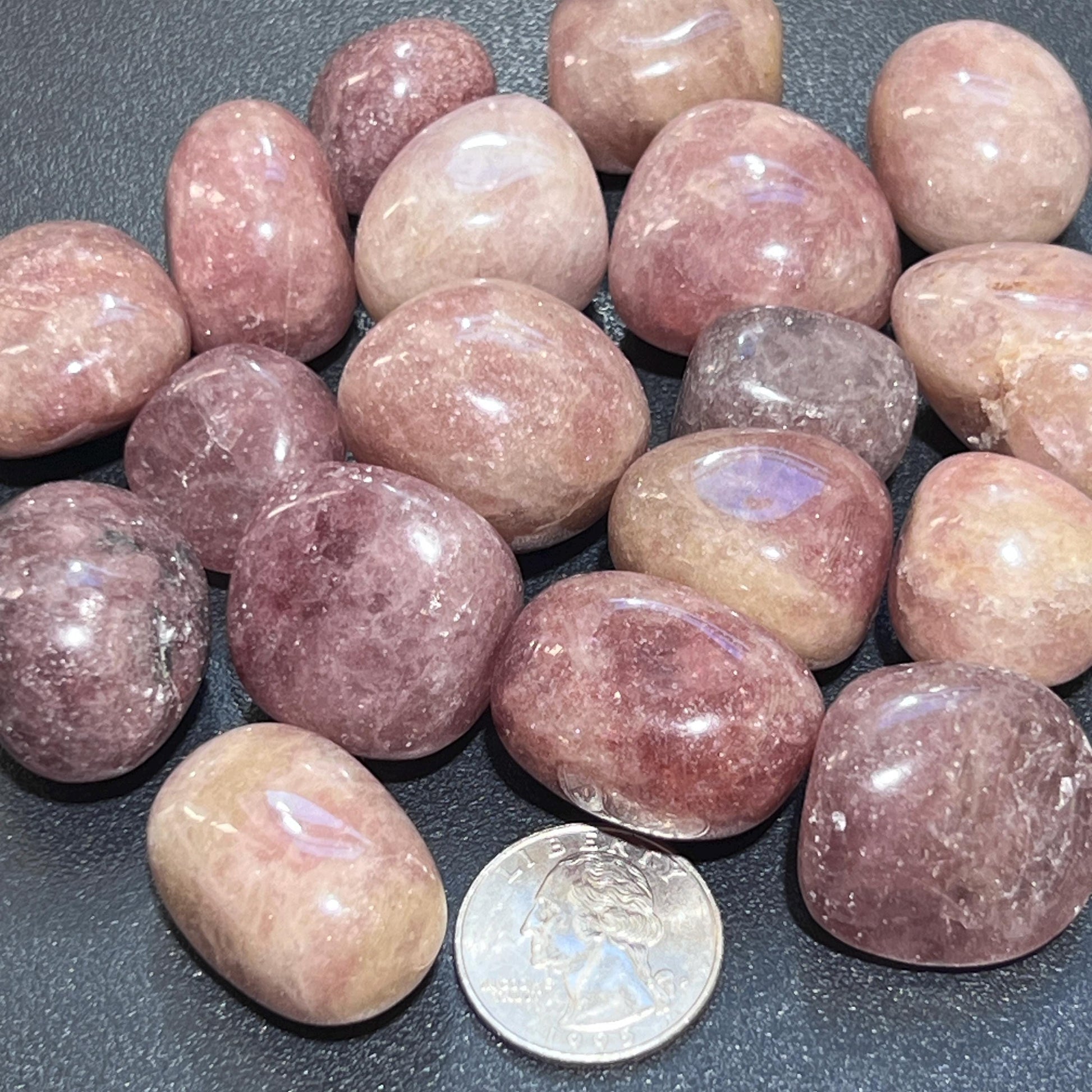 Red Strawberry Quartz Tumbled Bulk Wholesale Lot Polished Gemstones Decor Supply Amazing Crystals