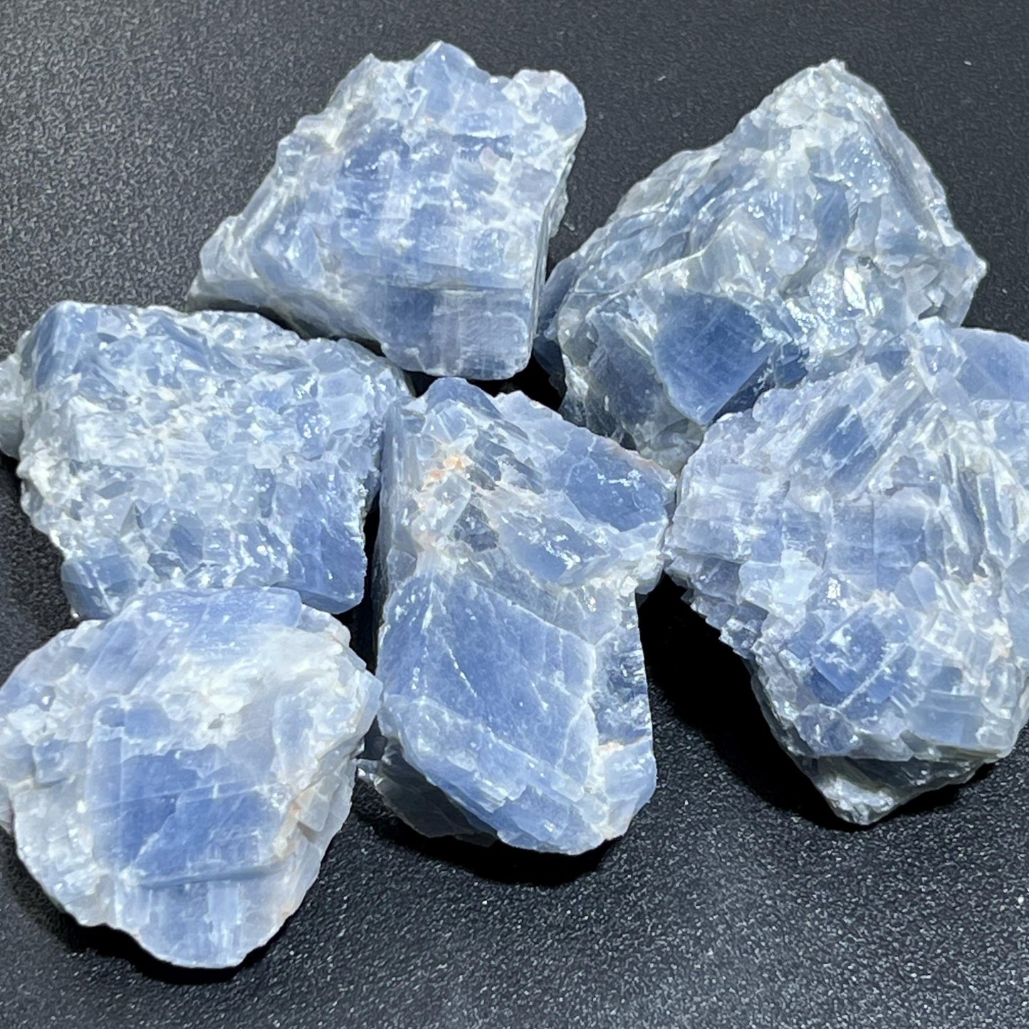 Blue Calcite Crystal Rough Raw Stones (By The Piece or Pound) Wholesale - Solar Luxe Metaphysical Store