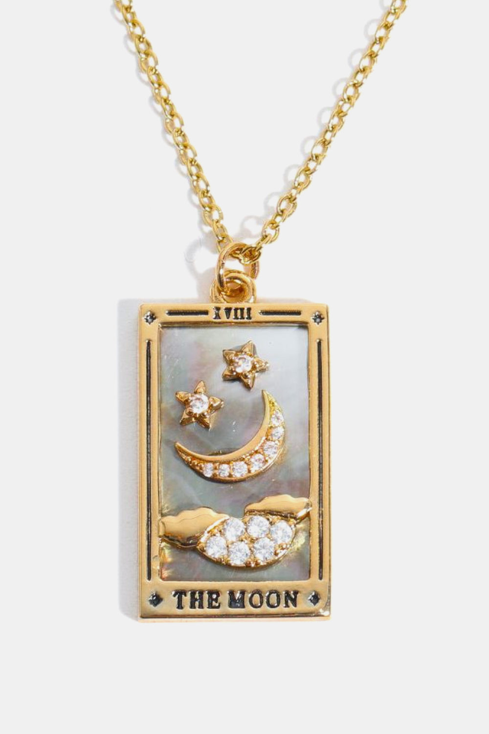 Tarot Card Pendant Stainless Steel Necklace Shopiebay