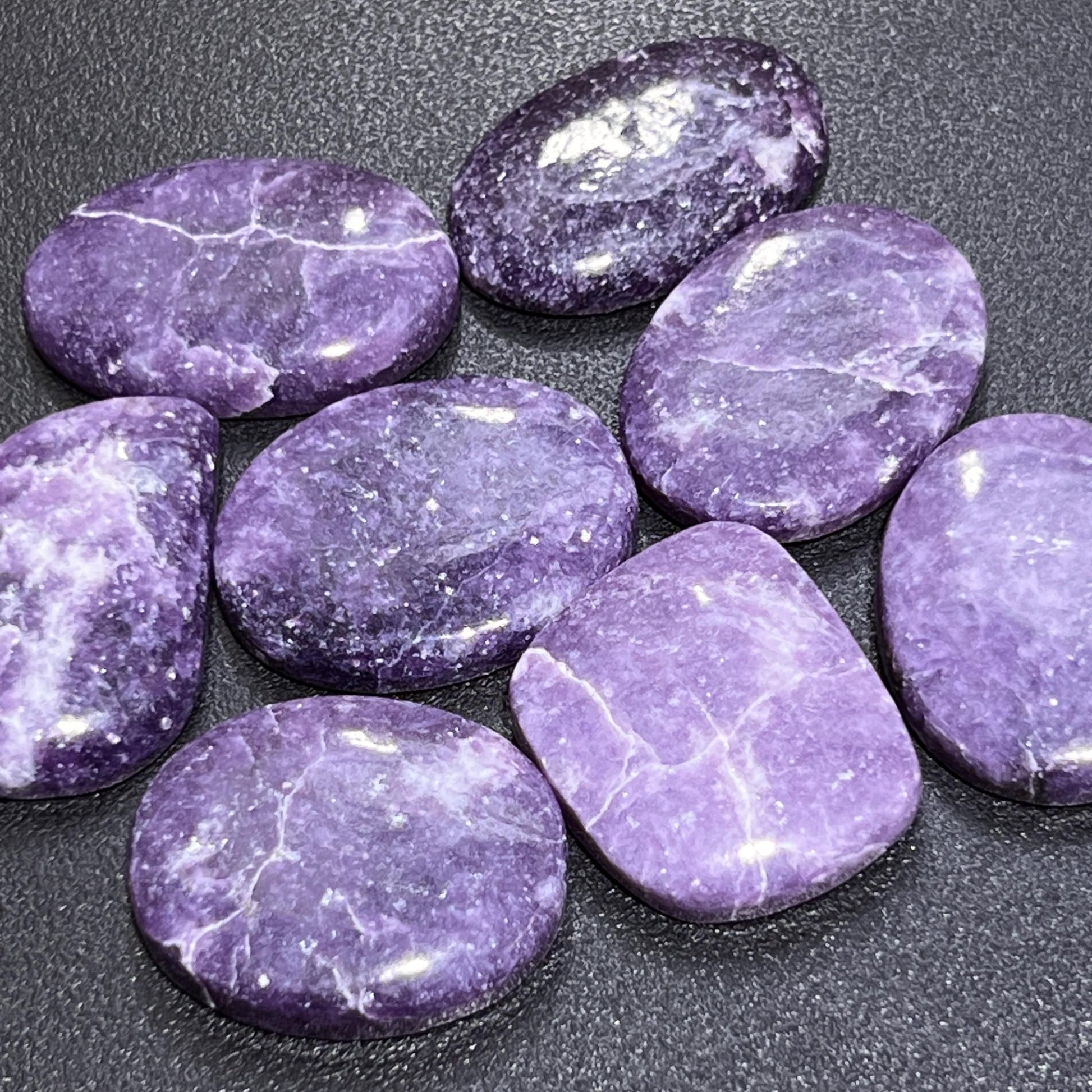Lilac Lepidolite Cabochons Mixed Shapes And Sizes Bulk Wholesale Jewelry Supply - Solar Luxe Metaphysical Store