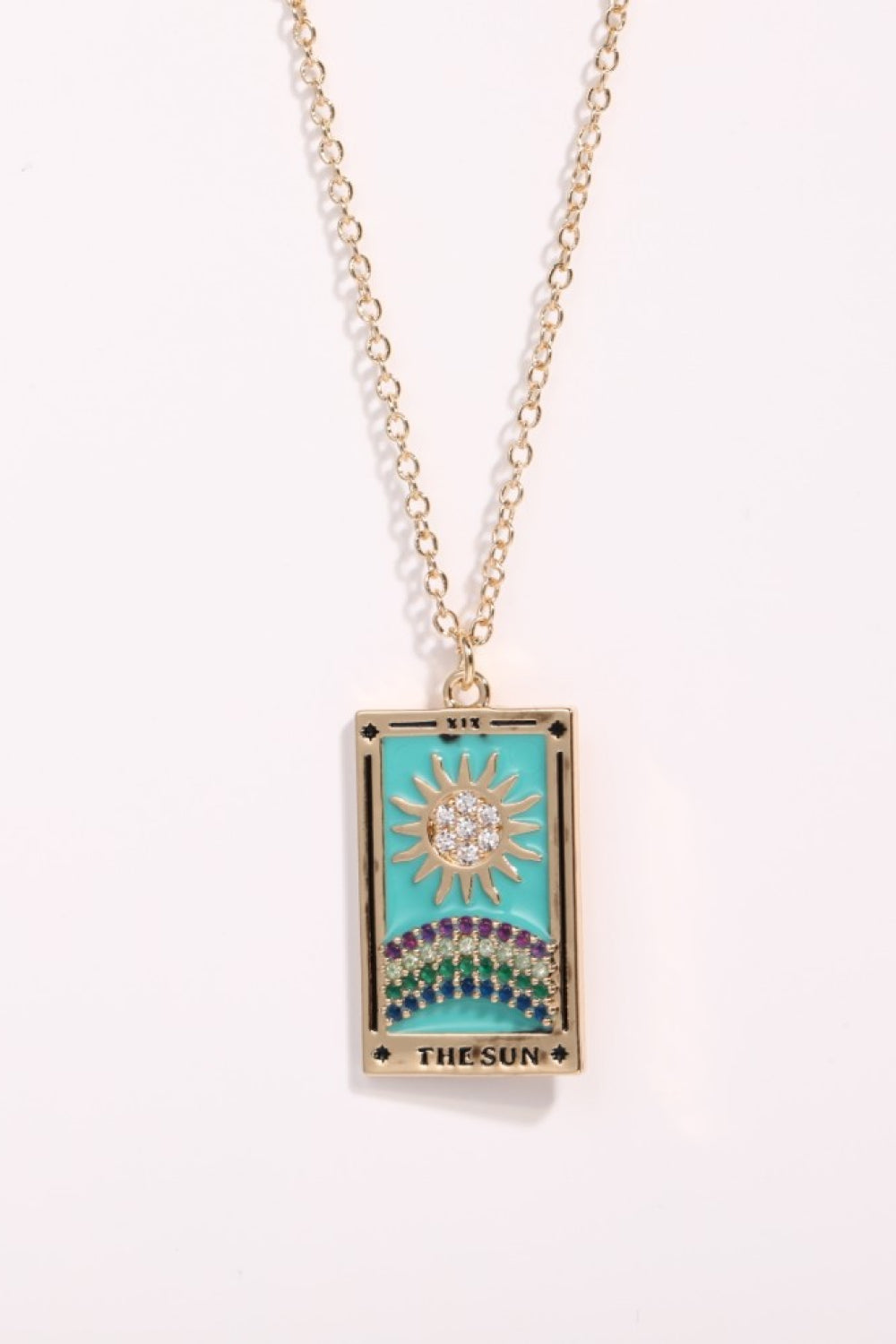 Tarot Card Pendant Stainless Steel Necklace Shopiebay