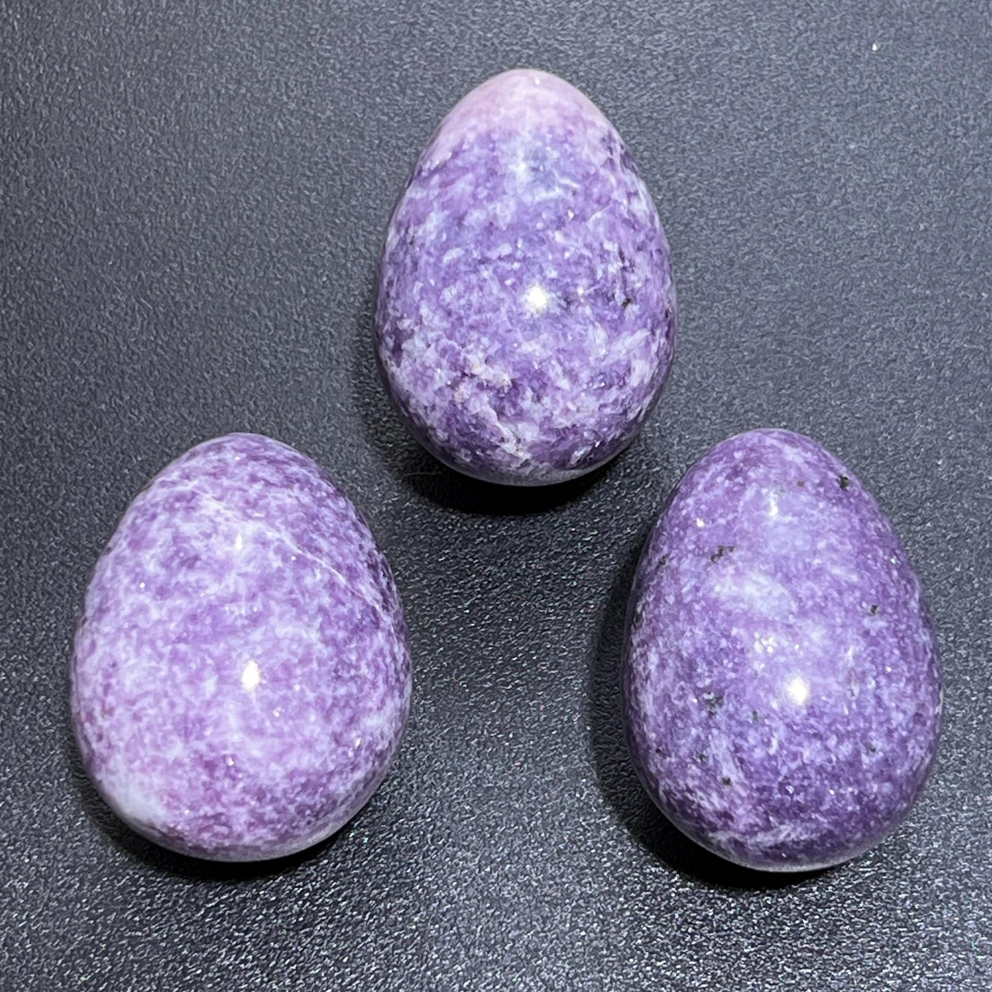 Lilac Purple Lepidolite Crystal Egg Carving Wholesale Gemstone Decor Supply - Solar Luxe Metaphysical Store
