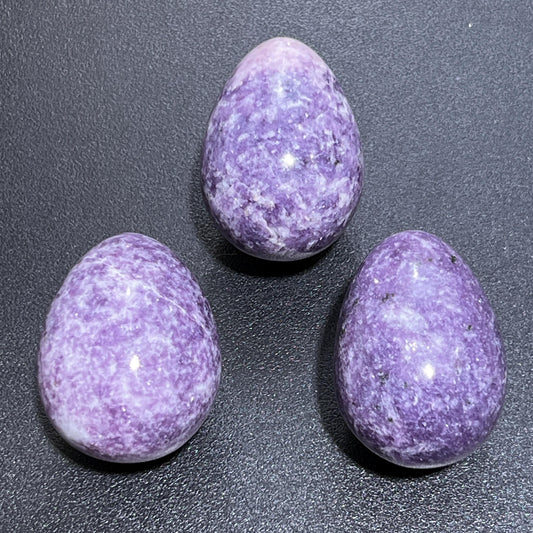 Lilac Purple Lepidolite Crystal Egg Carving Wholesale Gemstone Decor Supply Amazing Crystals
