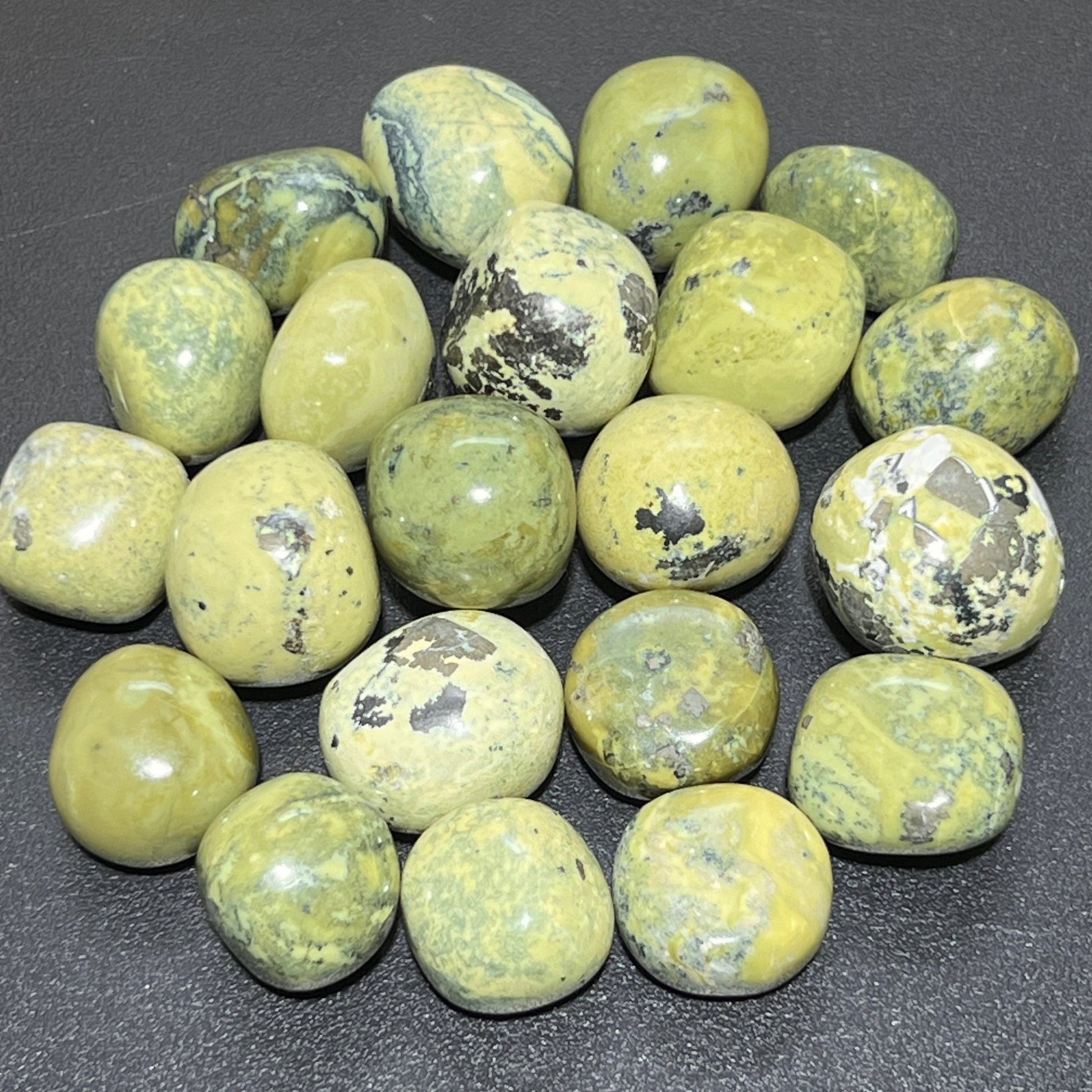 Green Serpentine Tumbled Stones (By The Piece or Pound) - Solar Luxe Metaphysical Store