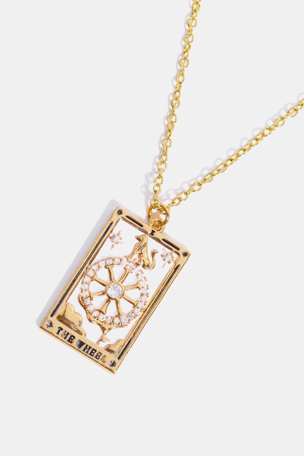 Tarot Card Pendant Stainless Steel Necklace Shopiebay