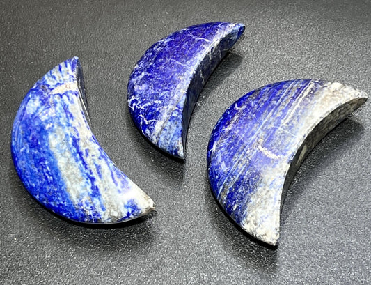 Lapis Lazuli Crescent Moon Carving Gemstone Crystal Home Decor Supply Amazing Crystals