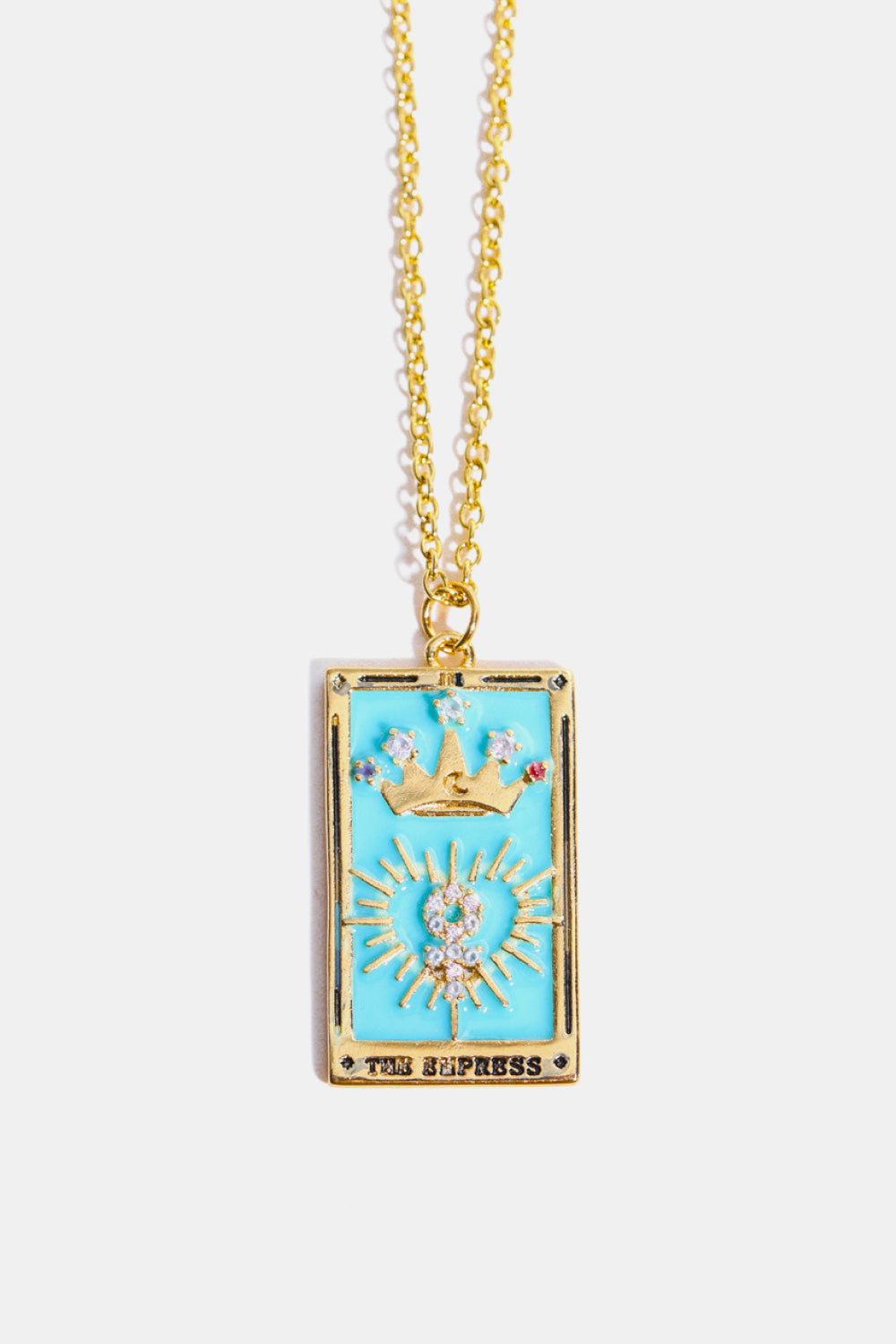 Tarot Card Pendant Stainless Steel Necklace Shopiebay