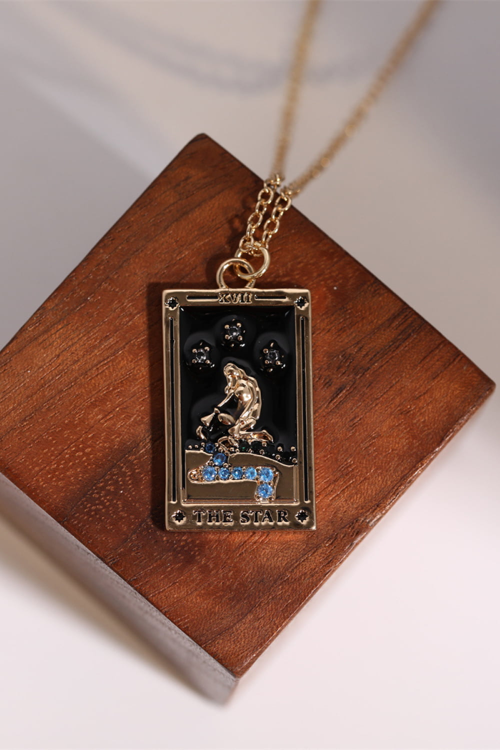 Tarot Card Pendant Stainless Steel Necklace Shopiebay