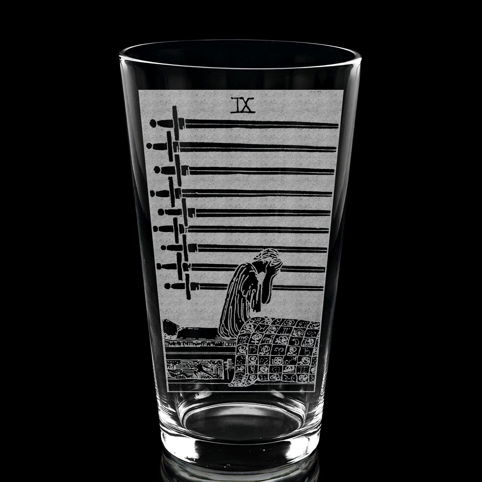 RIDER-WAITE TAROT CARD Pint Glasses by LumEngrave VYSN