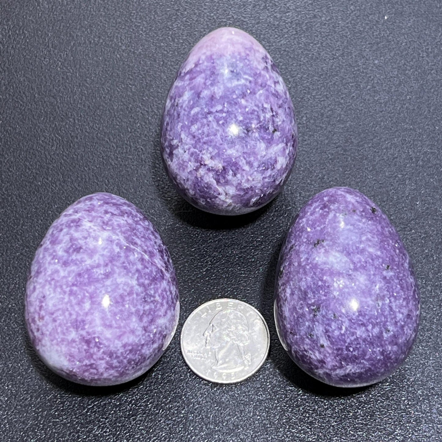 Lilac Purple Lepidolite Crystal Egg Carving Wholesale Gemstone Decor Supply - Solar Luxe Metaphysical Store