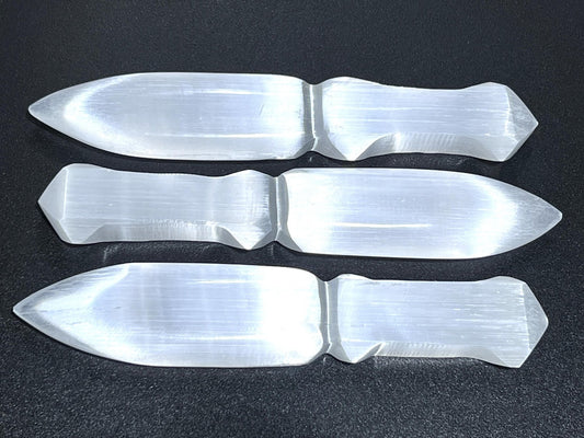 Selenite Crystal Point Decorative Knife Sword Dagger Wand Carving Wholesale Amazing Crystals
