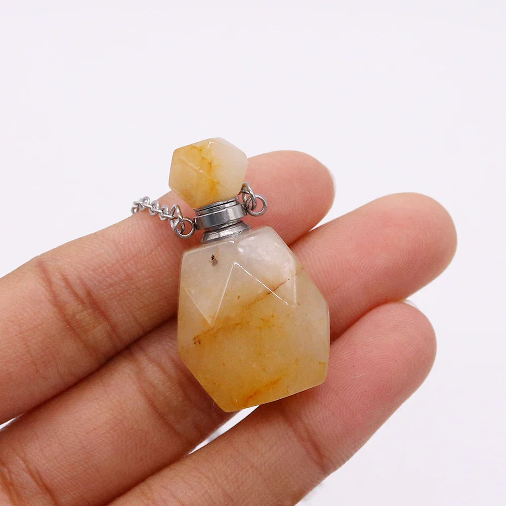 Crystal Potion Bottle Necklaces Green Witch Creations