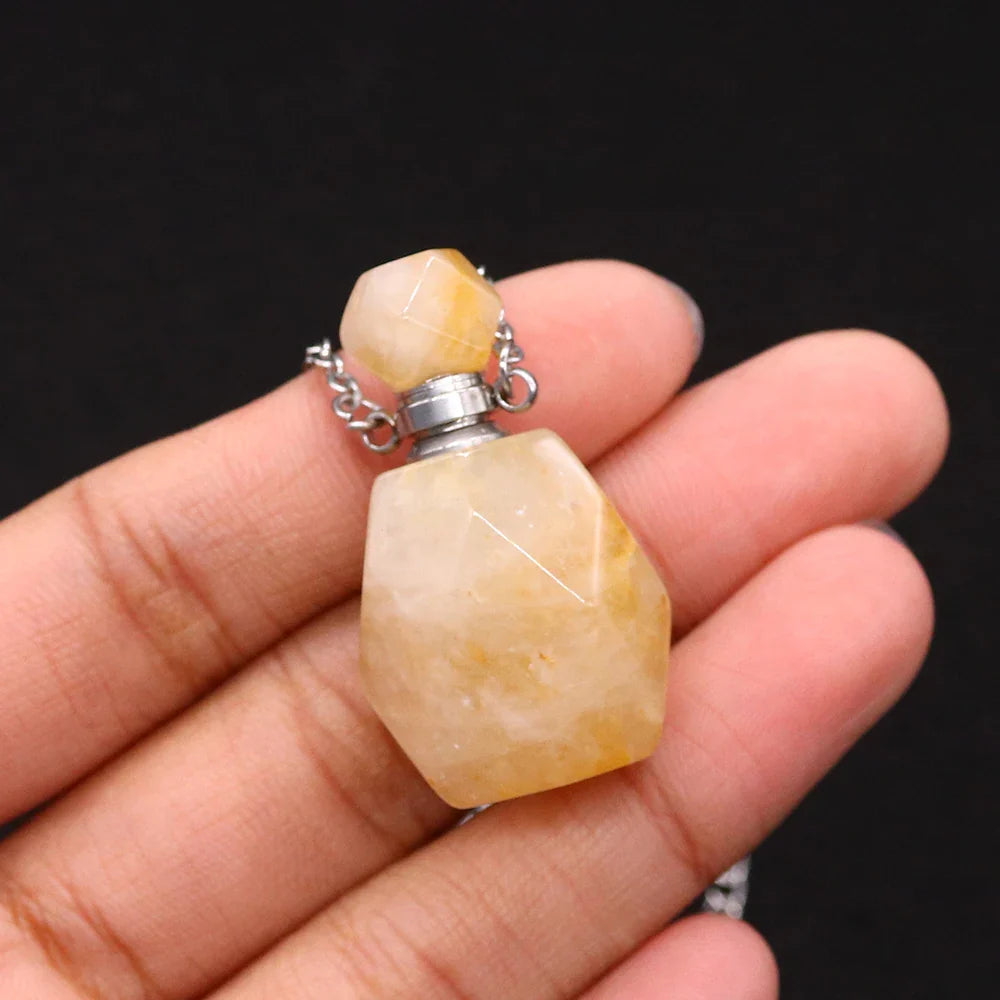 Crystal Potion Bottle Necklaces Green Witch Creations