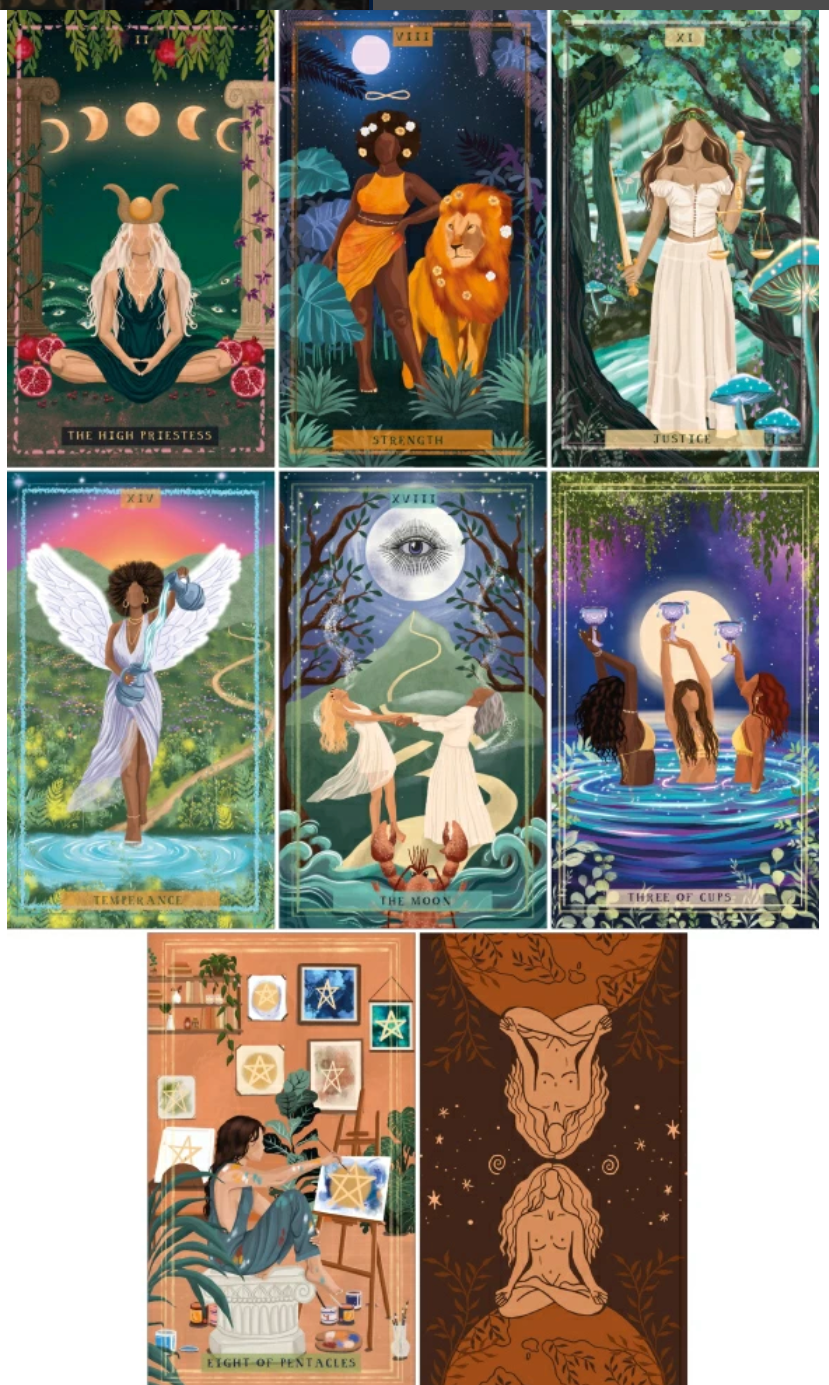 Earth Woman Tarot Deck Green Witch Creations