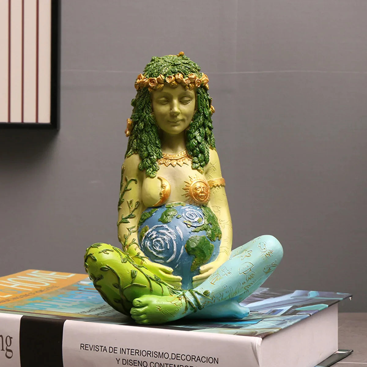 Gaia Earth Goddess Statue Green Witch Creations