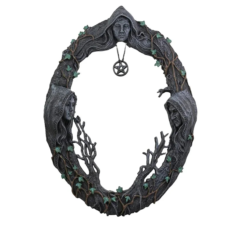 Triple Goddess Mirror Green Witch Creations