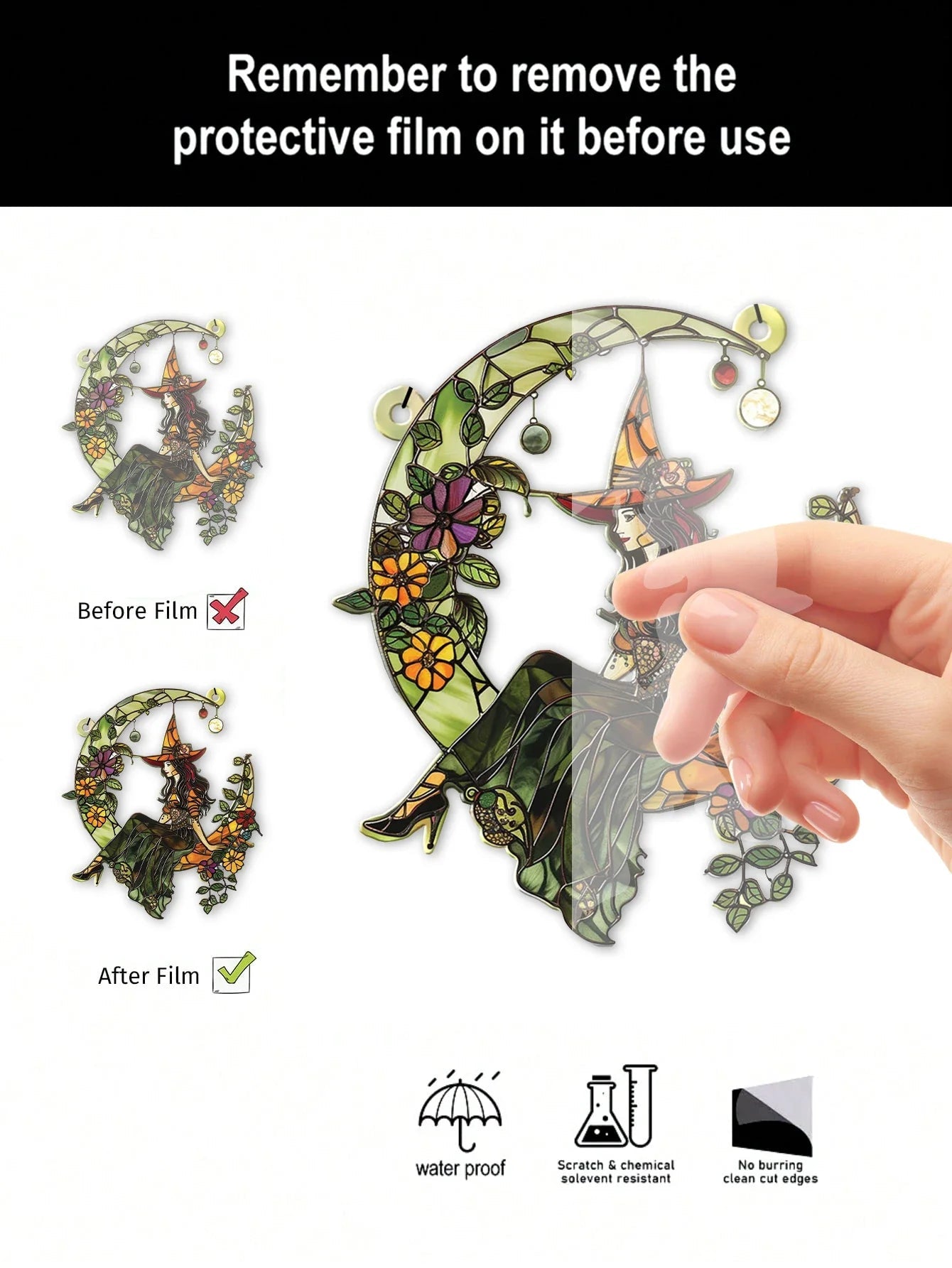 Green Witch Moon Sun Catcher Green Witch Creations