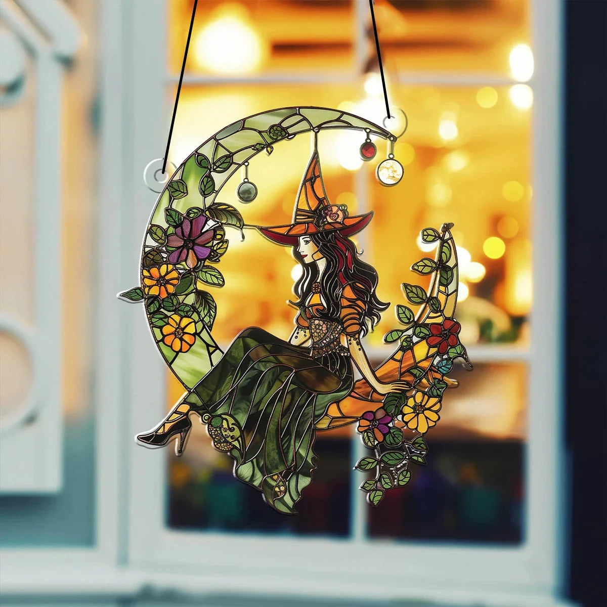 Green Witch Moon Sun Catcher Green Witch Creations