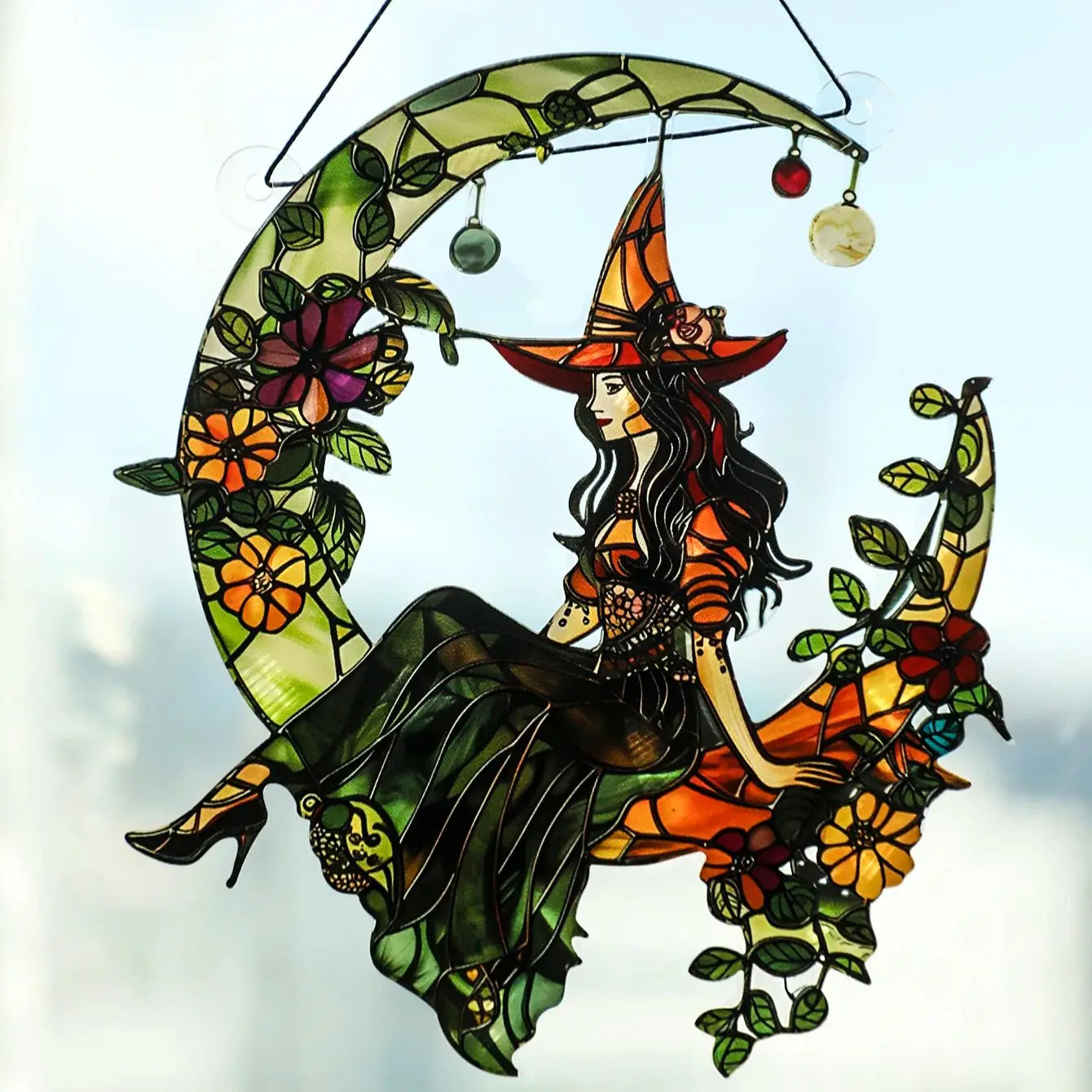 Green Witch Moon Sun Catcher Green Witch Creations
