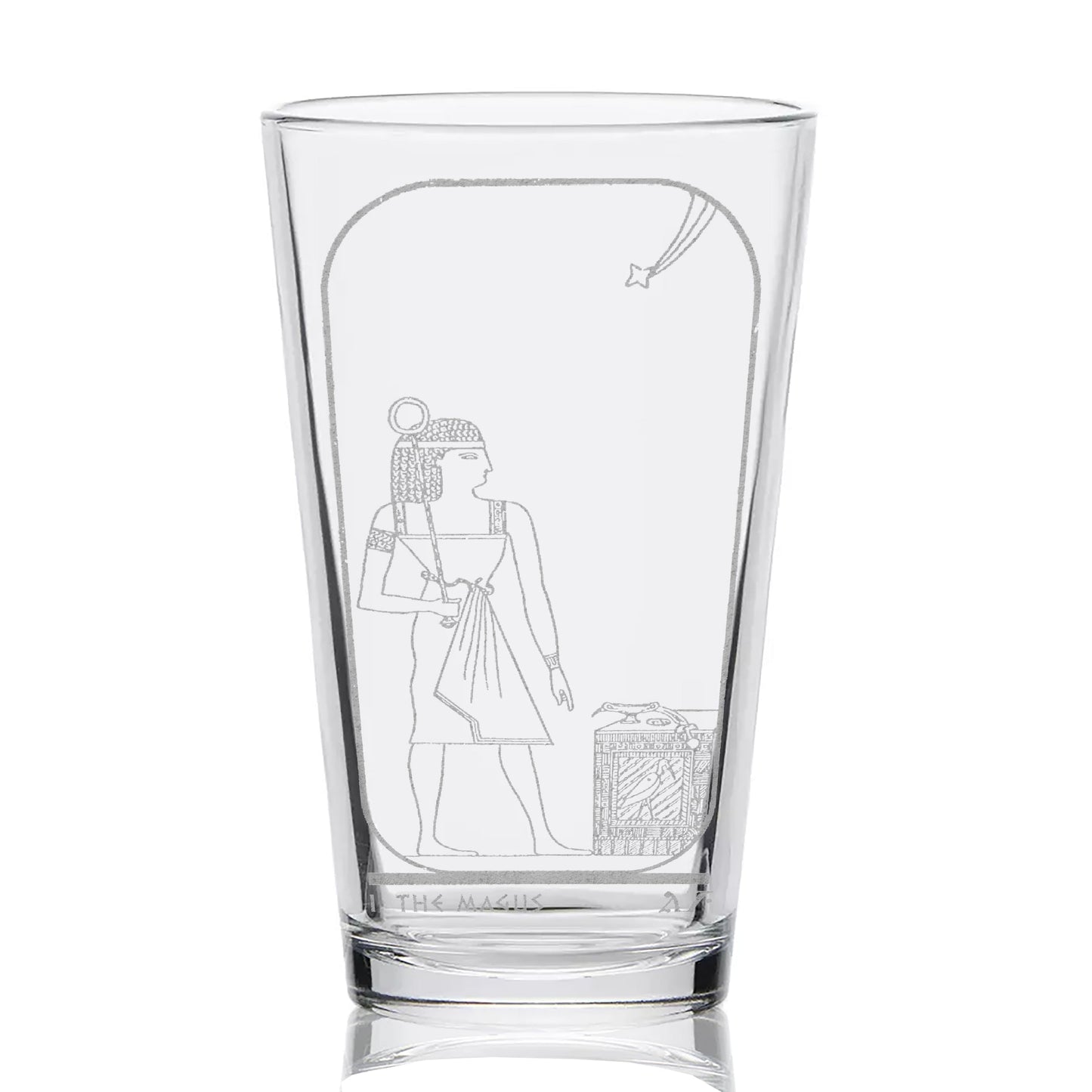 EGYPTIAN TAROT CARD Pint Glasses by LumEngrave VYSN