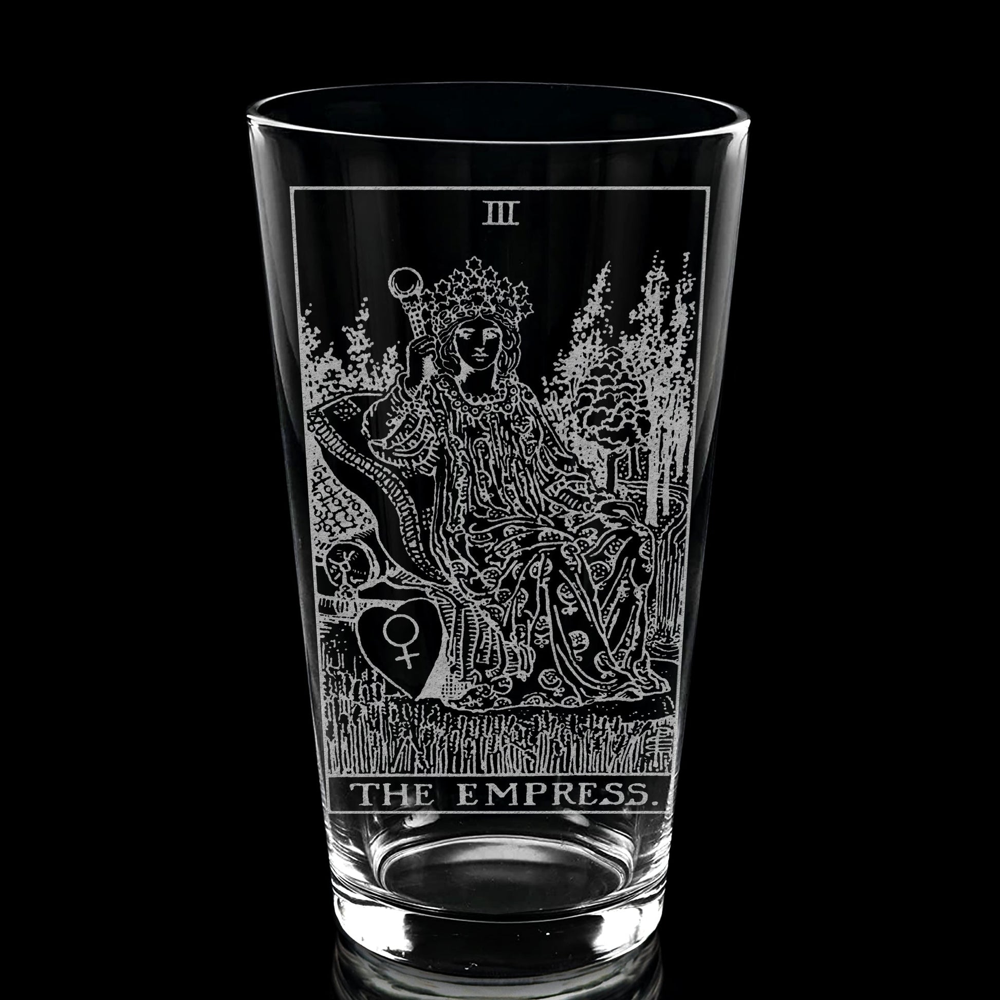 RIDER-WAITE TAROT CARD Pint Glasses by LumEngrave VYSN