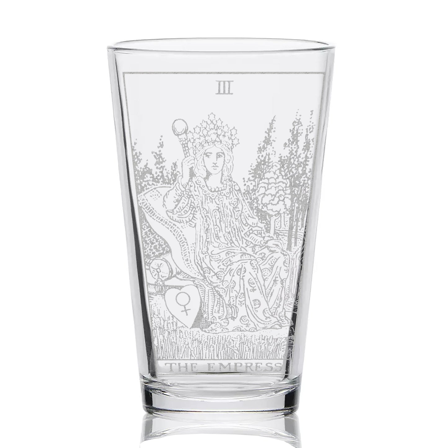 RIDER-WAITE TAROT CARD Pint Glasses by LumEngrave VYSN