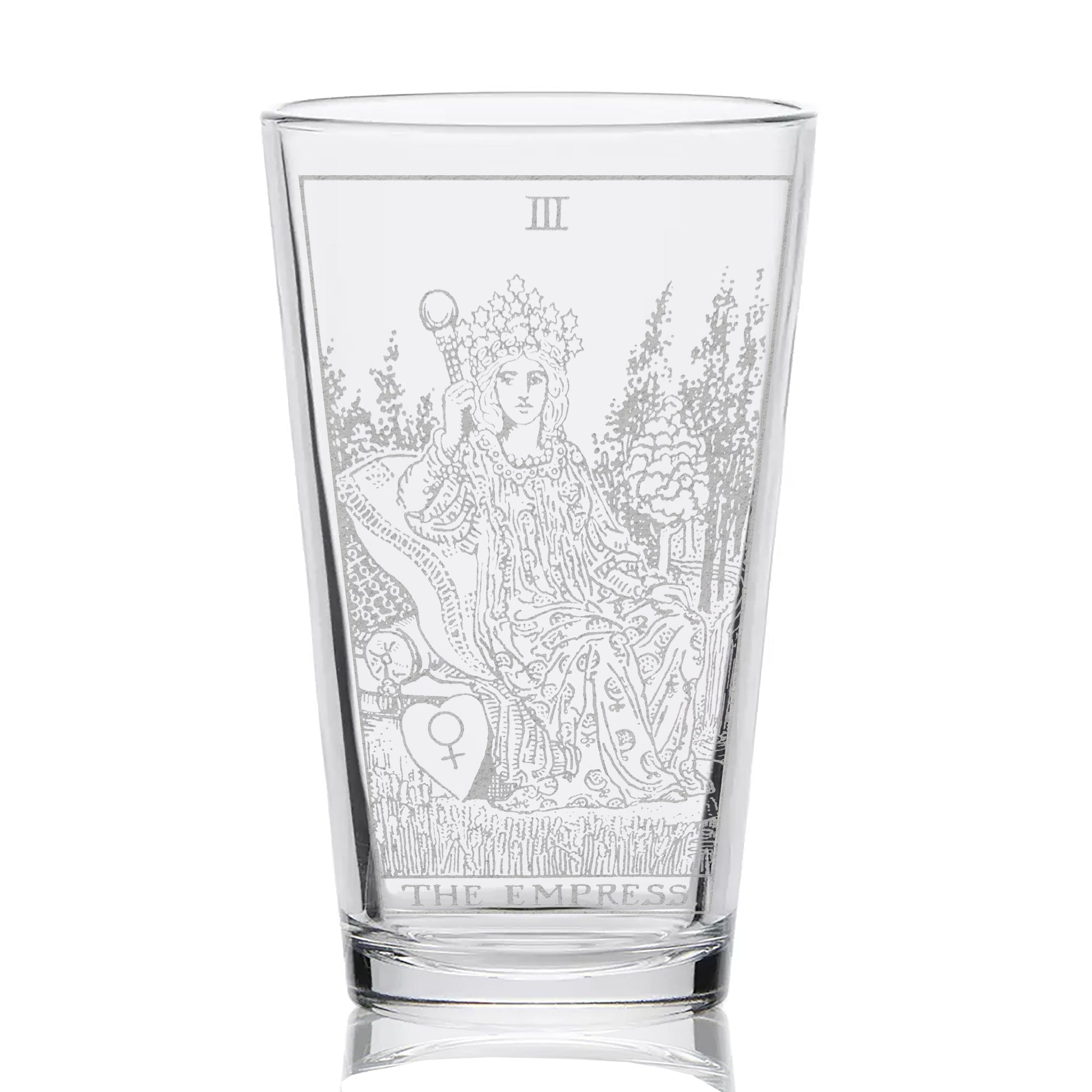 RIDER-WAITE TAROT CARD Pint Glasses by LumEngrave VYSN