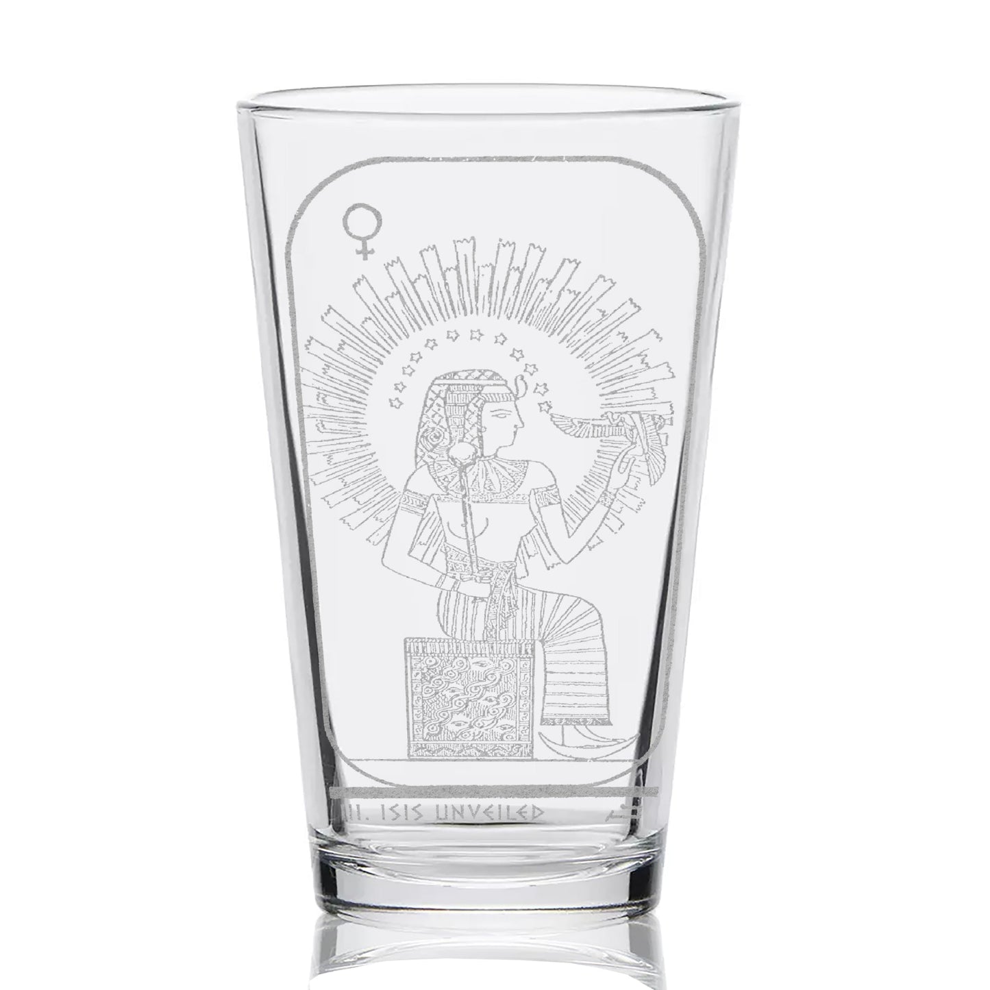 EGYPTIAN TAROT CARD Pint Glasses by LumEngrave VYSN