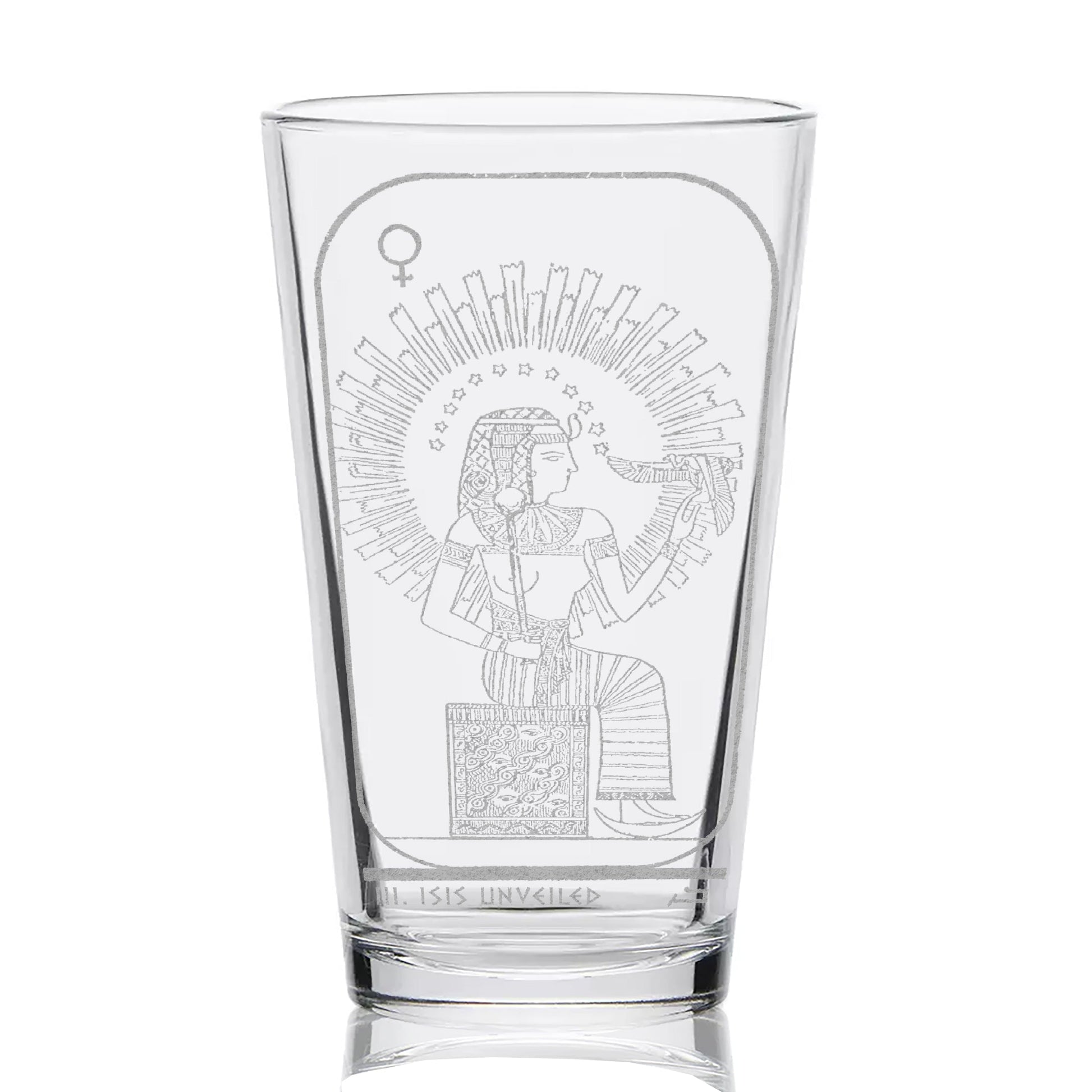 EGYPTIAN TAROT CARD Pint Glasses by LumEngrave VYSN