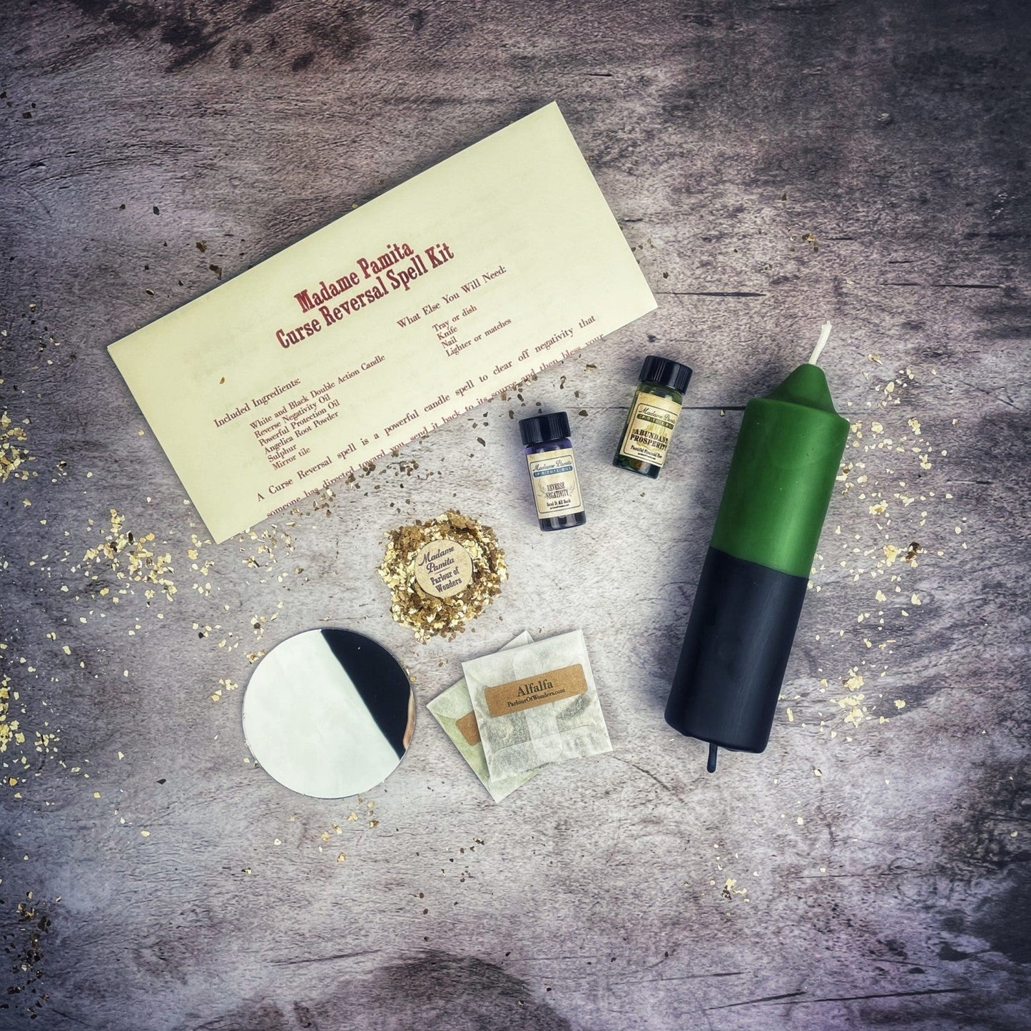 Money Curse Reversal Candle Spell Kit Parlour of Wonders