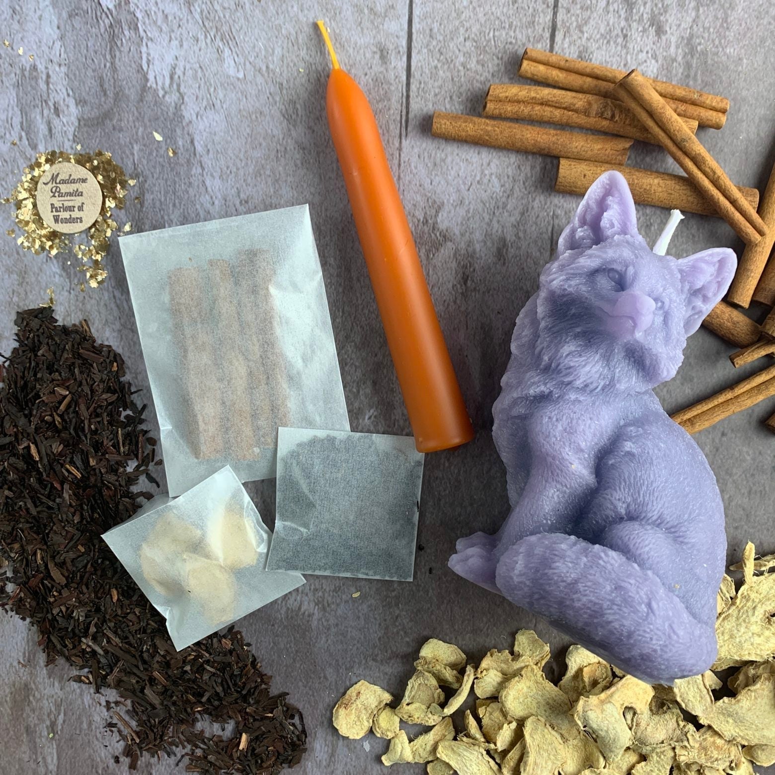 Fast Fox Candle Spell Kit Parlour of Wonders