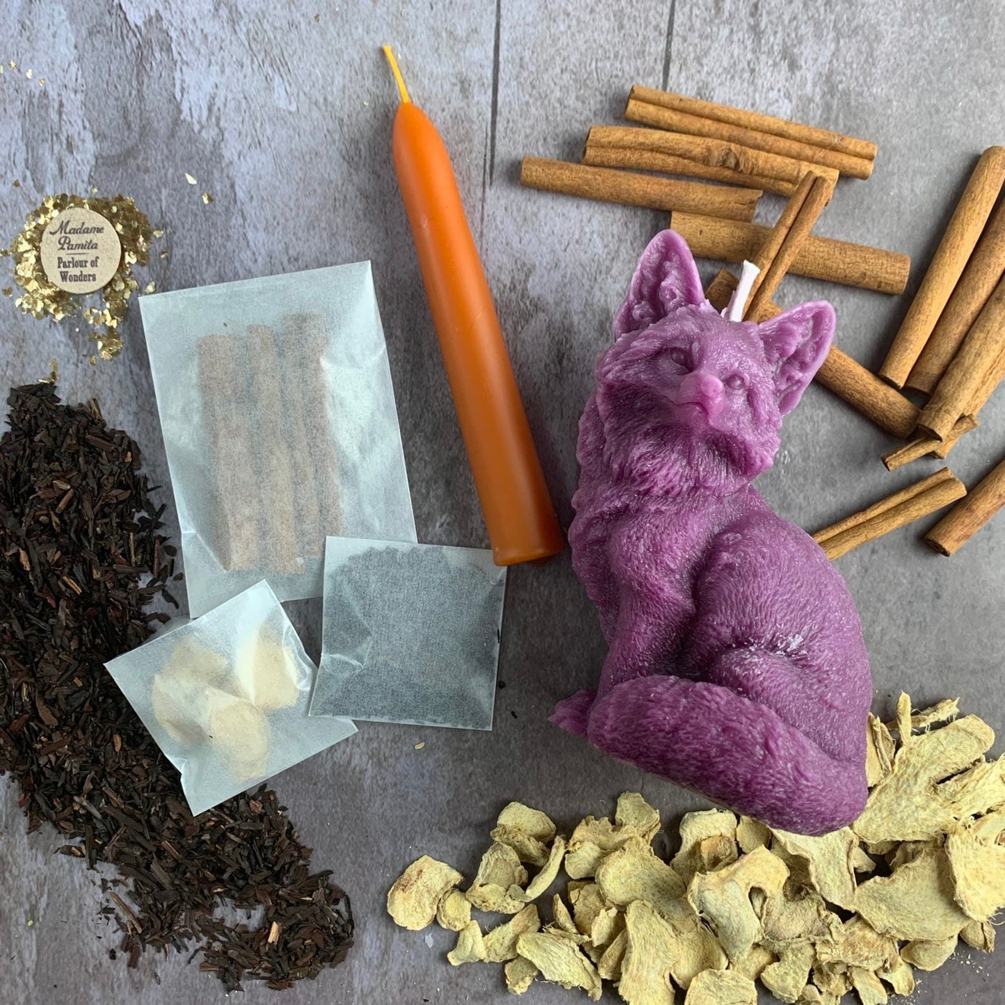 Fast Fox Candle Spell Kit Parlour of Wonders