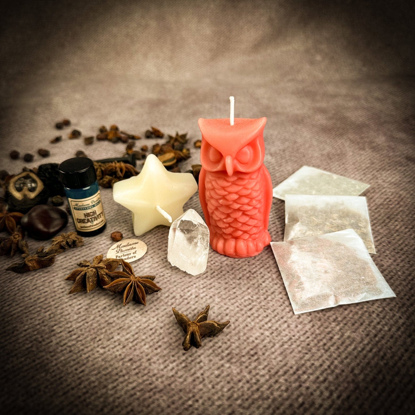 Wise Owl Wishing Star Candle Spell Kit Parlour of Wonders