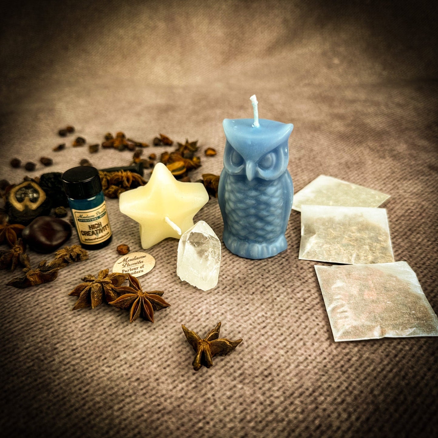 Wise Owl Wishing Star Candle Spell Kit Parlour of Wonders